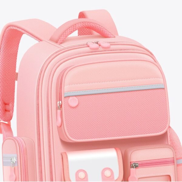 Unisex Collage Backpack | 5 Compartment | 39*18*28 CM | Waterproof & Zip Closure | Assorted Colors | OPP Packing - Image 2
