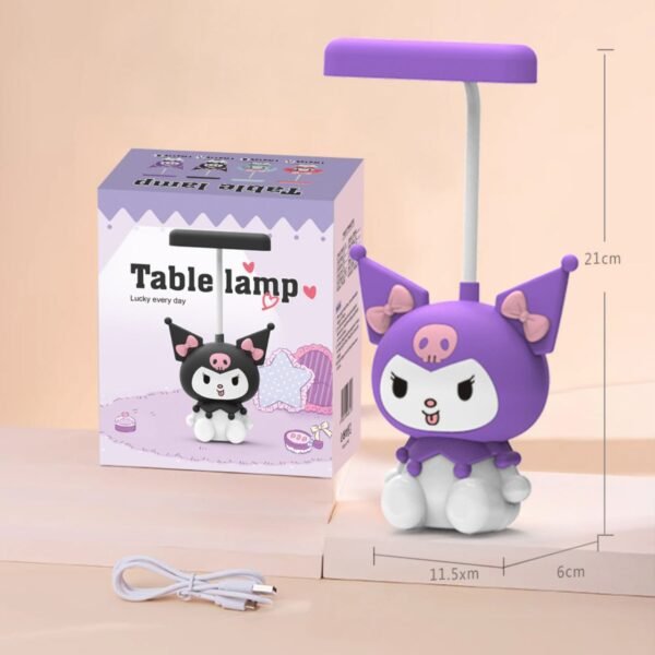 Kawaii Theme Small Table Lamp with Sharpener | 360° Rotation | Battery Operated | Character Shaped | Assorted Colors & Design | Box Packing - Image 5