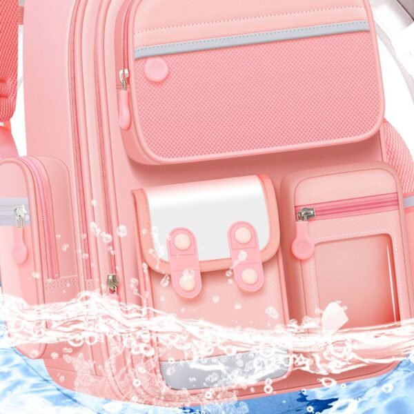 Unisex Collage Backpack | 5 Compartment | 39*18*28 CM | Waterproof & Zip Closure | Assorted Colors | OPP Packing - Image 3