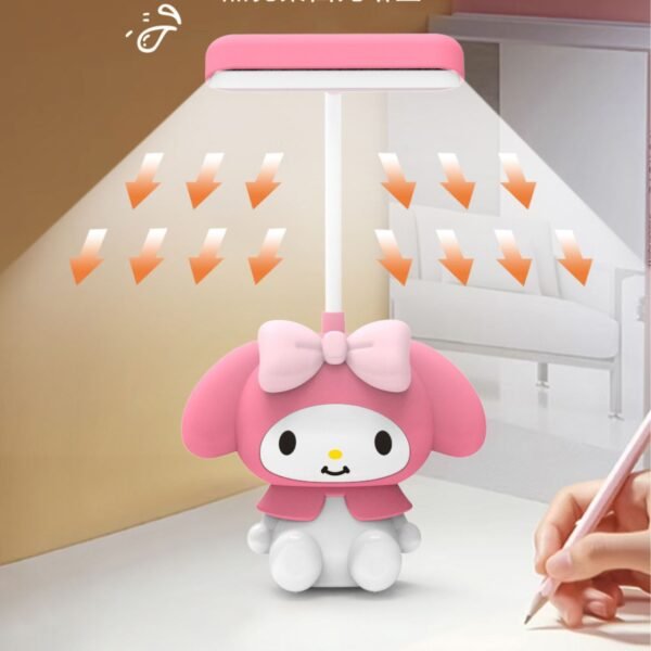 Kawaii Theme Small Table Lamp with Sharpener | 360° Rotation | Battery Operated | Character Shaped | Assorted Colors & Design | Box Packing - Image 2