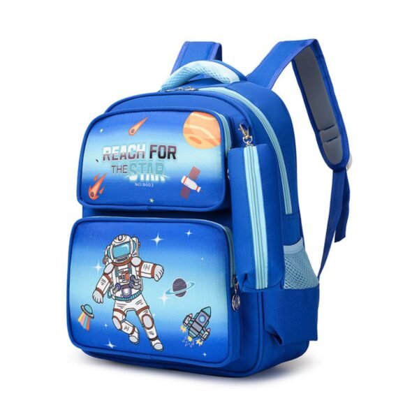 Oxford Kids School Backpack with Pencil Pouch | 3 Compartment | 15 Inch | Zip Closure | Waterproof | Assorted Colors & Prints | OPP Packing - Image 7