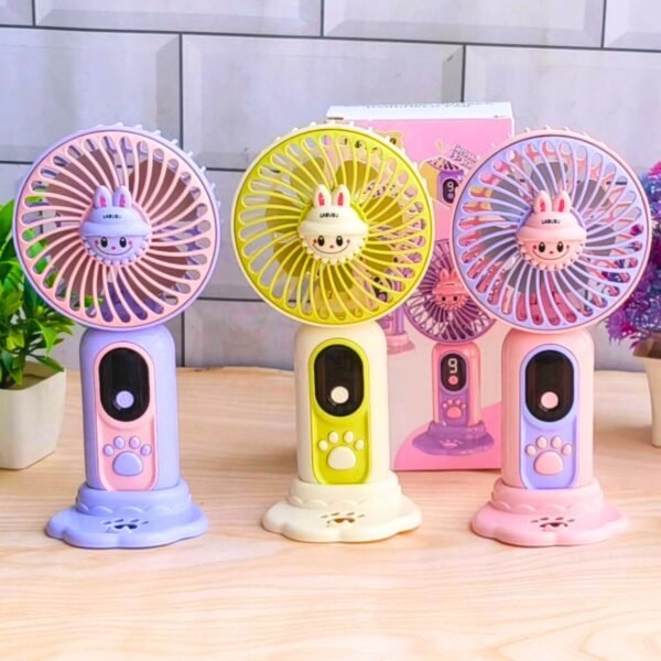 Character Theme USB Fan Different color with decorative background